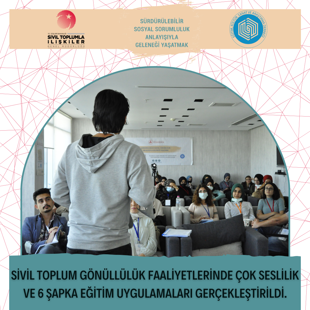 Sürdürülebilir Sosyal Sorumluluk Anlayışıyla Geleneği Yaşatmak projemizde 6 Şapka Modeli ve Uygulaması gerçekleştirdik.